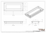 5x13-Modern Ceiling Vent Cover - TRM Metal (13x5)