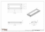 5x14.5 - Modern-Ceiling-Vent Cover-TRM Metal -  14.5x5