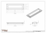 5x17.5 - Modern-Ceiling-Vent Cover-TRM Metal -  17.5x5
