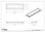 5x18.5 - Modern-Ceiling-Vent Cover-TRM Metal -  18.5x5