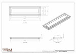 5x19.5 - Modern-Ceiling-Vent Cover-TRM Metal -  19.5x5
