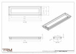5x20.5 - Modern-Ceiling-Vent Cover-TRM Metal -  20.5x5
