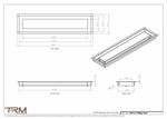 5x21.5 - Modern-Ceiling-Vent Cover-TRM Metal -  21.5x5