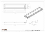 5x23.5 - Modern-Ceiling-Vent Cover-TRM Metal -  23.5x5
