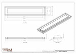 5x25.5 - Modern-Ceiling-Vent Cover-TRM Metal -  25.5x5