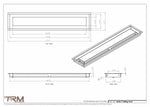 5x26.5 - Modern-Ceiling-Vent Cover-TRM Metal -  26.5x5