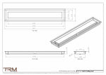 5x27.5 - Modern-Ceiling-Vent Cover-TRM Metal -  27.5x5