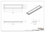 5x27-Modern Ceiling Vent Cover - TRM Metal (27x5)
