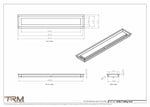 5x28.5 - Modern-Ceiling-Vent Cover-TRM Metal -  28.5x5