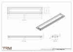 5x30.5 - Modern-Ceiling-Vent Cover-TRM Metal -  30.5x5