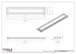 5x32.5 - Modern-Ceiling-Vent Cover-TRM Metal -  32.5x5