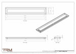 5x34.5 - Modern-Ceiling-Vent Cover-TRM Metal -  34.5x5