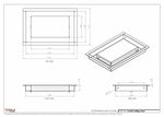 6.5x10 - Modern-Ceiling-Vent Cover-TRM Metal -  10x6.5