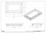 6.5x11 - Modern-Ceiling-Vent Cover-TRM Metal -  11x6.5