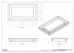 6.5x12 - Modern-Ceiling-Vent Cover-TRM Metal -  12x6.5