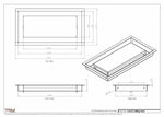 6.5x13 - Modern-Ceiling-Vent Cover-TRM Metal -  13x6.5