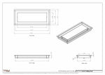 6.5x16 - Modern-Ceiling-Vent Cover-TRM Metal -  16x6.5