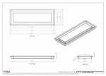 6.5x20 - Modern-Ceiling-Vent Cover-TRM Metal -  20x6.5
