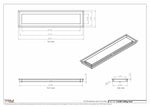 6.5x28 - Modern-Ceiling-Vent Cover-TRM Metal -  28x6.5