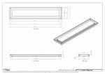 6.5x32 - Modern-Ceiling-Vent Cover-TRM Metal -  32x6.5