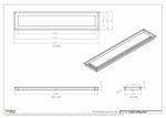 6.5x33 - Modern-Ceiling-Vent Cover-TRM Metal -  33x6.5