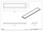 6.5x34 - Modern-Ceiling-Vent Cover-TRM Metal -  34x6.5