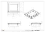 6.5x8 - Modern-Ceiling-Vent Cover-TRM Metal -  8x6.5