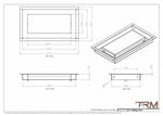 6x11-Modern Ceiling Vent Cover - TRM Metal (11x6)