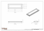 6x20.5 - Modern-Ceiling-Vent Cover-TRM Metal -  20.5x6