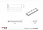 6x21.5 - Modern-Ceiling-Vent Cover-TRM Metal -  21.5x6