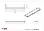 6x28.5 - Modern-Ceiling-Vent Cover-TRM Metal -  28.5x6