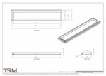 6x30.5 - Modern-Ceiling-Vent Cover-TRM Metal -  30.5x6