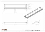 6x32.5 - Modern-Ceiling-Vent Cover-TRM Metal -  32.5x6