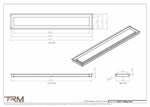 6x35.5 - Modern-Ceiling-Vent Cover-TRM Metal -  35.5x6