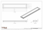 6x36.5 - Modern-Ceiling-Vent Cover-TRM Metal -  36.5x6