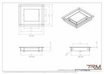 6x7-Modern Ceiling Vent Cover - TRM Metal (7x6)