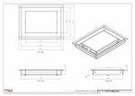 7.5x10 - Modern-Ceiling-Vent Cover-TRM Metal -  10x7.5