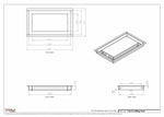 7.5x13 - Modern-Ceiling-Vent Cover-TRM Metal -  13x7.5