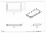 7.5x16 - Modern-Ceiling-Vent Cover-TRM Metal -  16x7.5