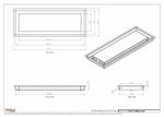 7.5x21 - Modern-Ceiling-Vent Cover-TRM Metal -  21x7.5