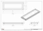 7.5x23 - Modern-Ceiling-Vent Cover-TRM Metal -  23x7.5