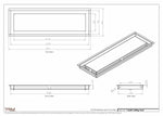 7.5x24 - Modern-Ceiling-Vent Cover-TRM Metal -  24x7.5