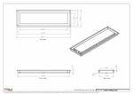 7.5x26 - Modern-Ceiling-Vent Cover-TRM Metal -  26x7.5