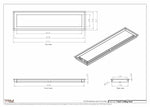 7.5x31 - Modern-Ceiling-Vent Cover-TRM Metal -  31x7.5