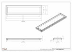7.5x32 - Modern-Ceiling-Vent Cover-TRM Metal -  32x7.5