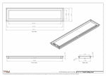 7.5x35 - Modern-Ceiling-Vent Cover-TRM Metal -  35x7.5