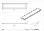 7.5x36 - Modern-Ceiling-Vent Cover-TRM Metal -  36x7.5