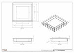 7.5x8 - Modern-Ceiling-Vent Cover-TRM Metal -  8x7.5