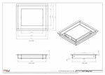 7.5x9 - Modern-Ceiling-Vent Cover-TRM Metal -  9x7.5