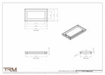 7x13.5 - Modern-Ceiling-Vent Cover-TRM Metal -  13.5x7
